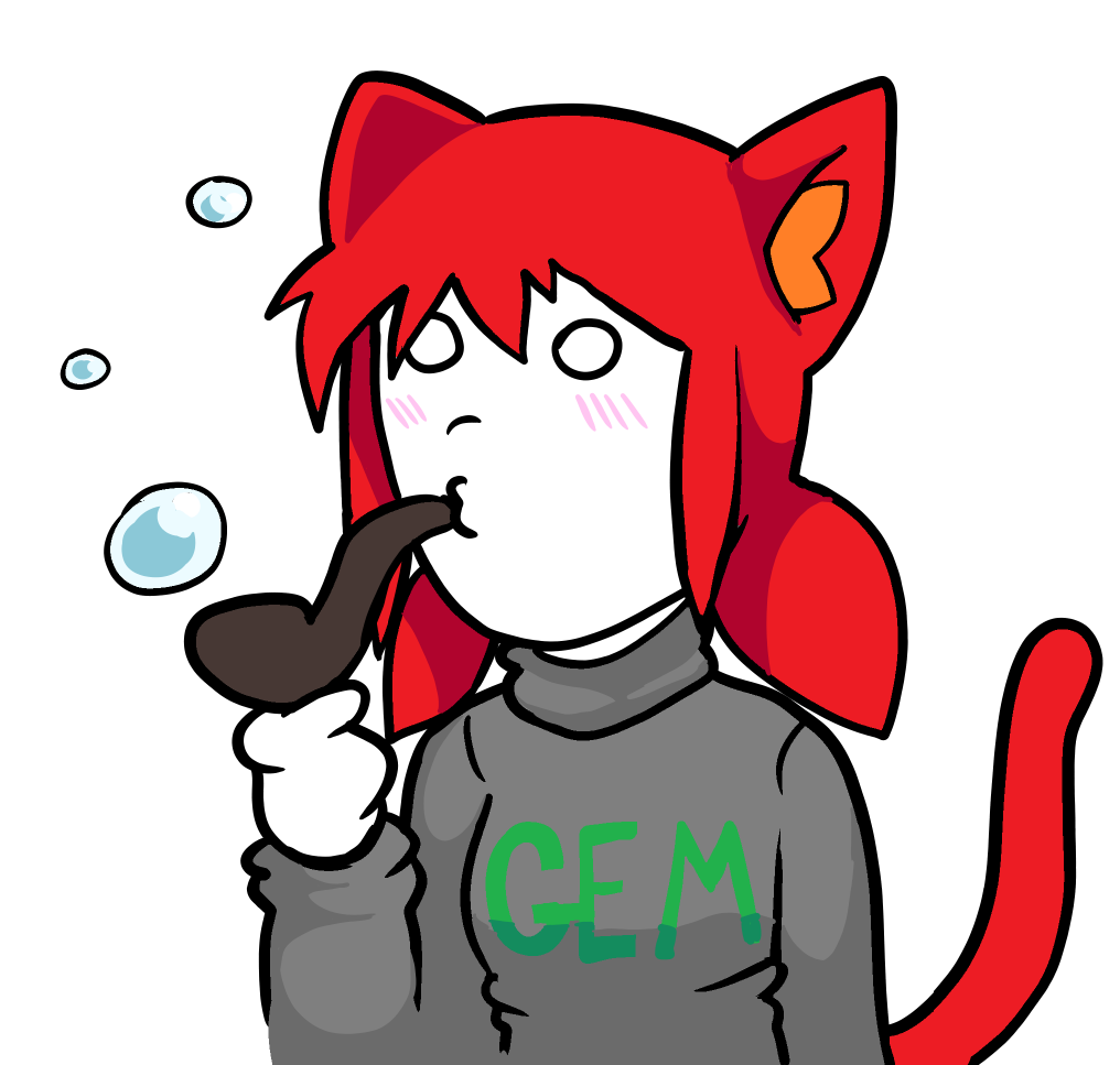 jaikacuz, tama, animal, blush, bubbles, cat, cat ears, catgirl, clothes, ear