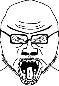 haxjak, angry, beard, gaping mouth, glasses, namefags are retarded, open mouth, open mouth, screaming, stubble