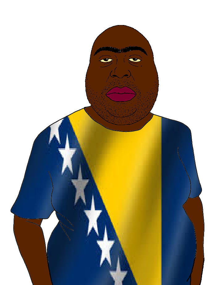 alicia, vegan, diako, almost full body, bosnia, bosniak, brown skin, clothes, fat, lips