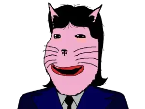 148873 - soybooru.com - cat namefags whisker clothes nose massmeowjak gapejak self_insert eyebags cat_ear massjak hair smile moistpepper_(user) suit_and_tie bloodshot_eyes suit animal.png