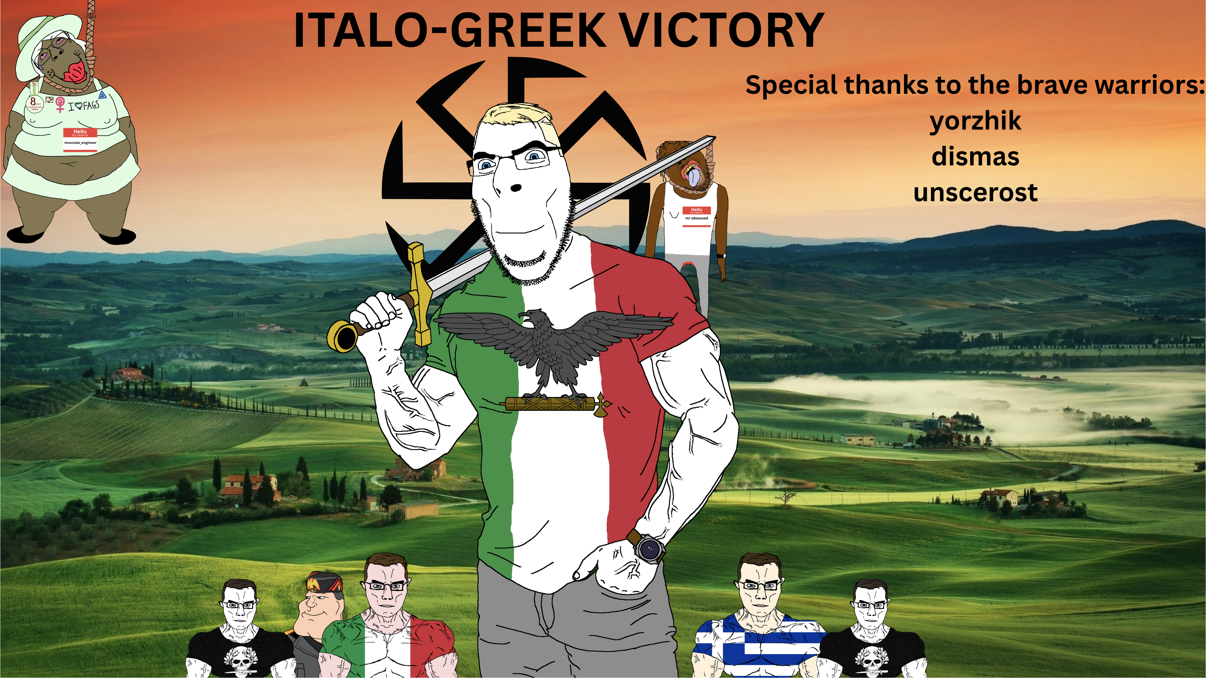 chudjak, cobson, chudjak front, muscular chud, aryan, a10 eyes, benito mussolini, brapped comment section☣️☣️☣️ do not enter☣️☣️☣️, countrywar, greece
