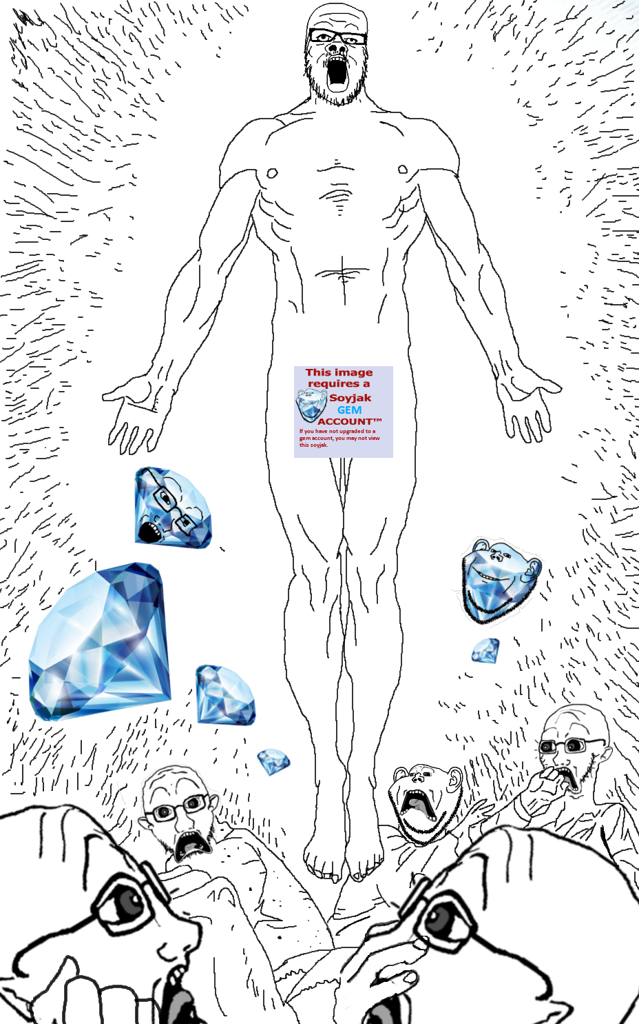 a24 slowburn soyjak, impish soyak ears, soyak, doctos, doctos front, doctos side, 6soyjaks, buff, dr. manhattan, ear