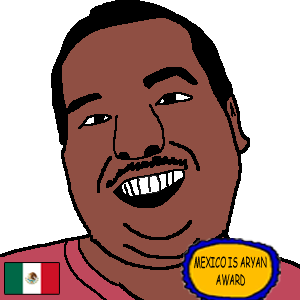 unknown, 1soyjak, award, black hair, brown skin, hair, looking at you, mexico, mouth, mustache
