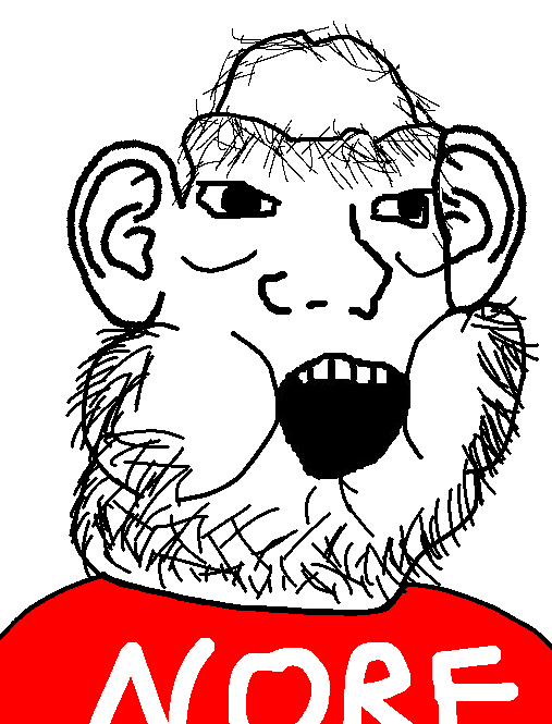 norf fc, wojak, unknown, 1soyjak, brit, ear, football, large nose, looking to the right, mouth