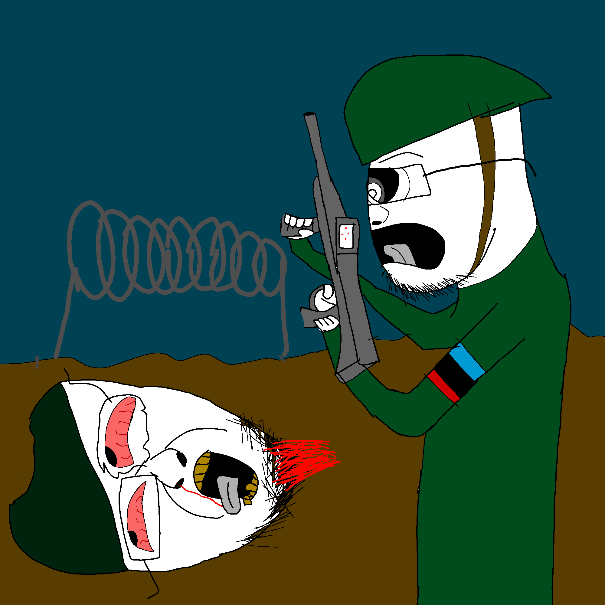 garry nealson, bernd, soyak, doctos, doctos side, arm, armband, army, assault rifle, barb