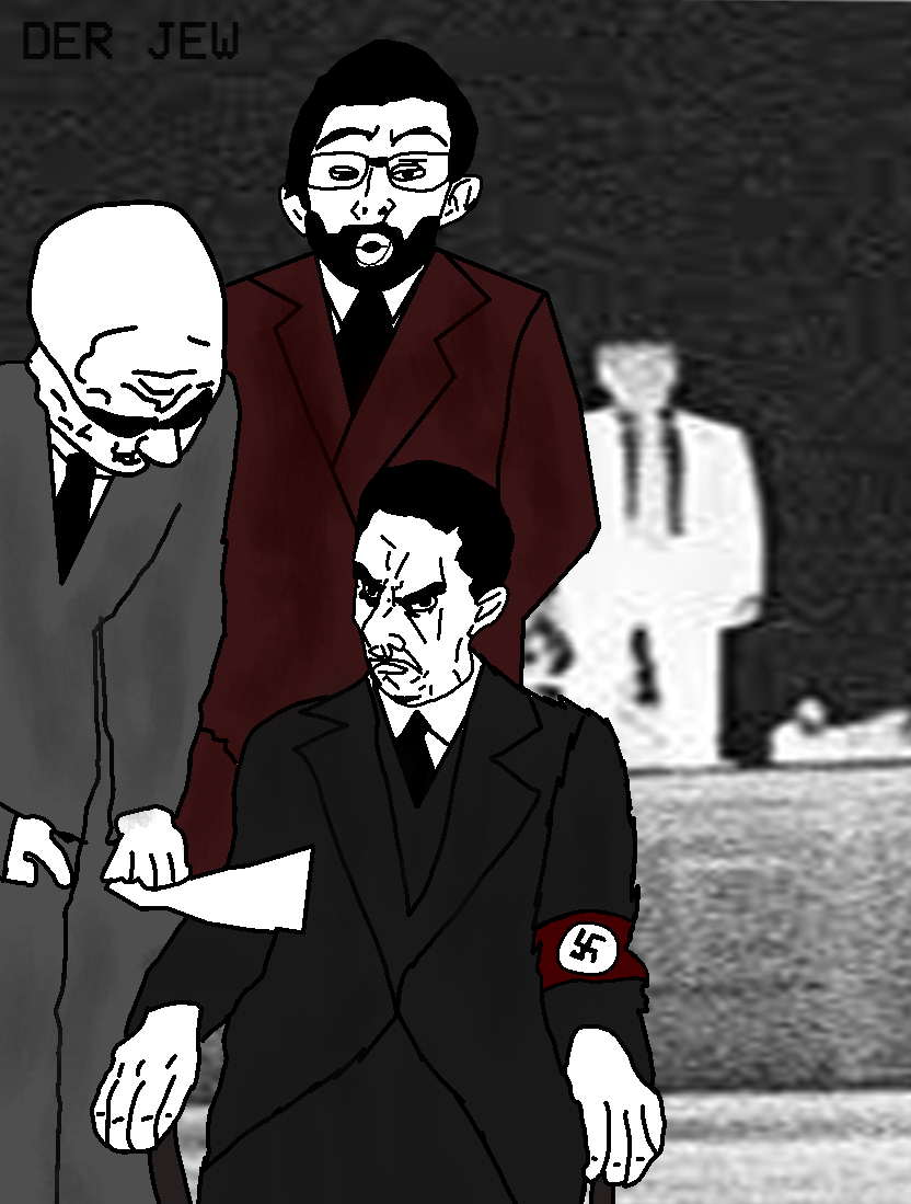 chudjak, nojak, unknown, 3soyjaks, bald, black hair, closed mouth, clothes, forehead lines, full body