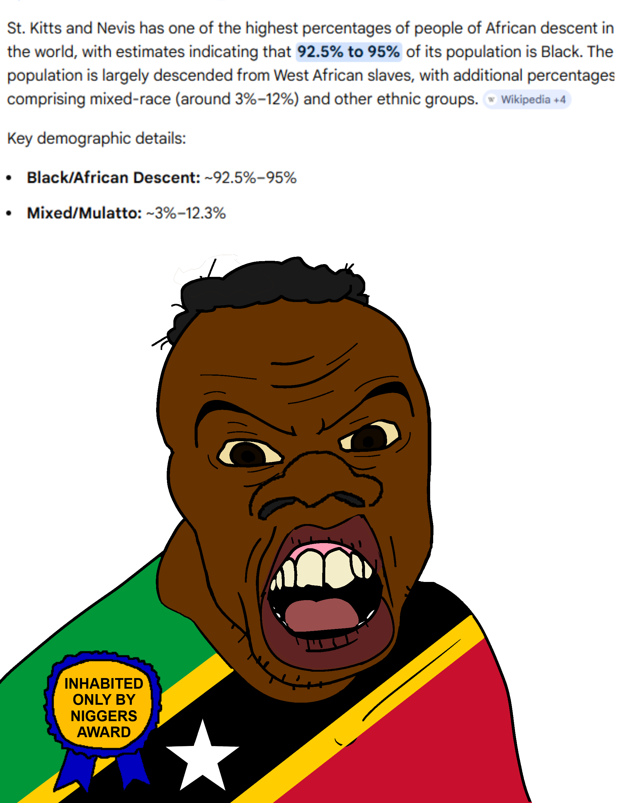 feraljak, feralnoon, angry, artificial intelligence, award, black skin, brown eyes, google, hair, large nose
