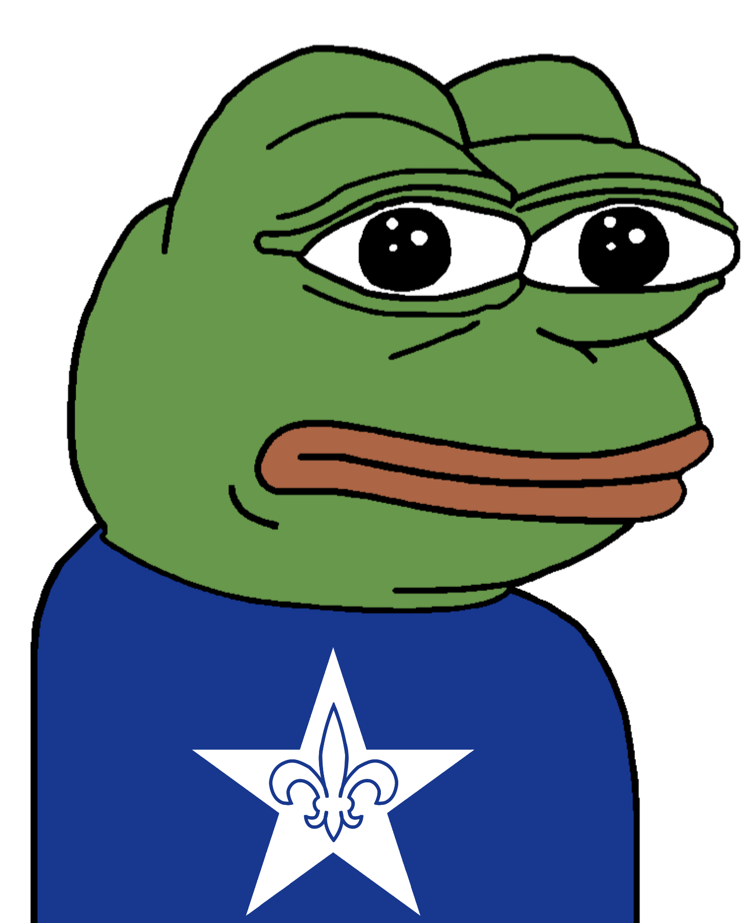 pepe, amphibian, animal, closed mouth, clothes, flag, fleur-de-lys, france, french, frog