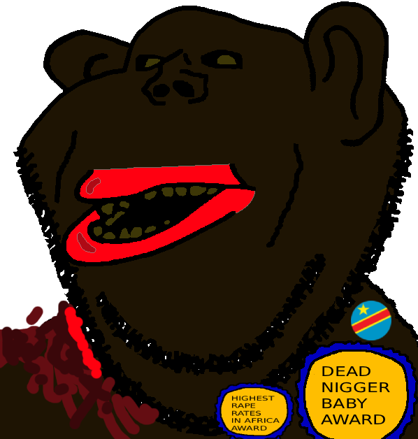 impish soyak ears, impish amerimutt, amerimutt, 1soyjak, africa, african, bald, big lips, bleeding, blood