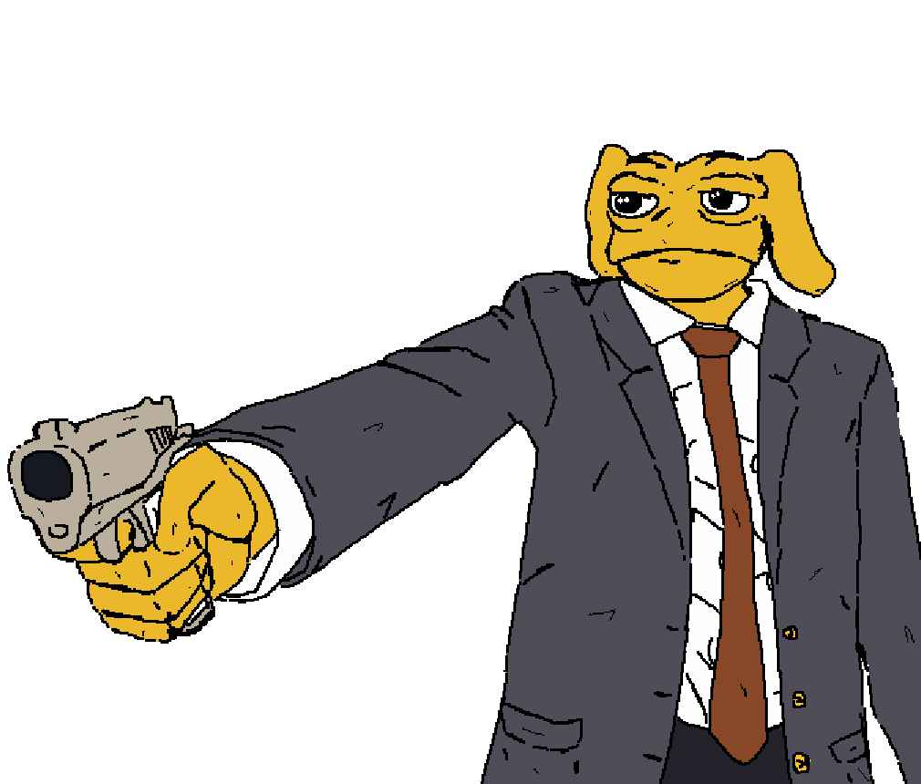 andy, pepe, andybooru, animal, brown tie, clothes, dog, dog ear, dog ears, ear