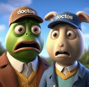 buster baxter, pepe, doctos, amphibian, animal, cap, clothes, frog, hat, rabbit