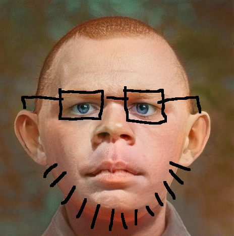 gaelmutt, unknown, 1soyjak, aryan beast, big lips, celtic warrior, closed mouth, doxxing, ear, ginger