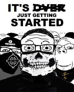 a24 slowburn soyjak, bernd, gapejak, markiplier soyjak, wholesome soyjak, its over, balacava, bone, bones, celtic cross