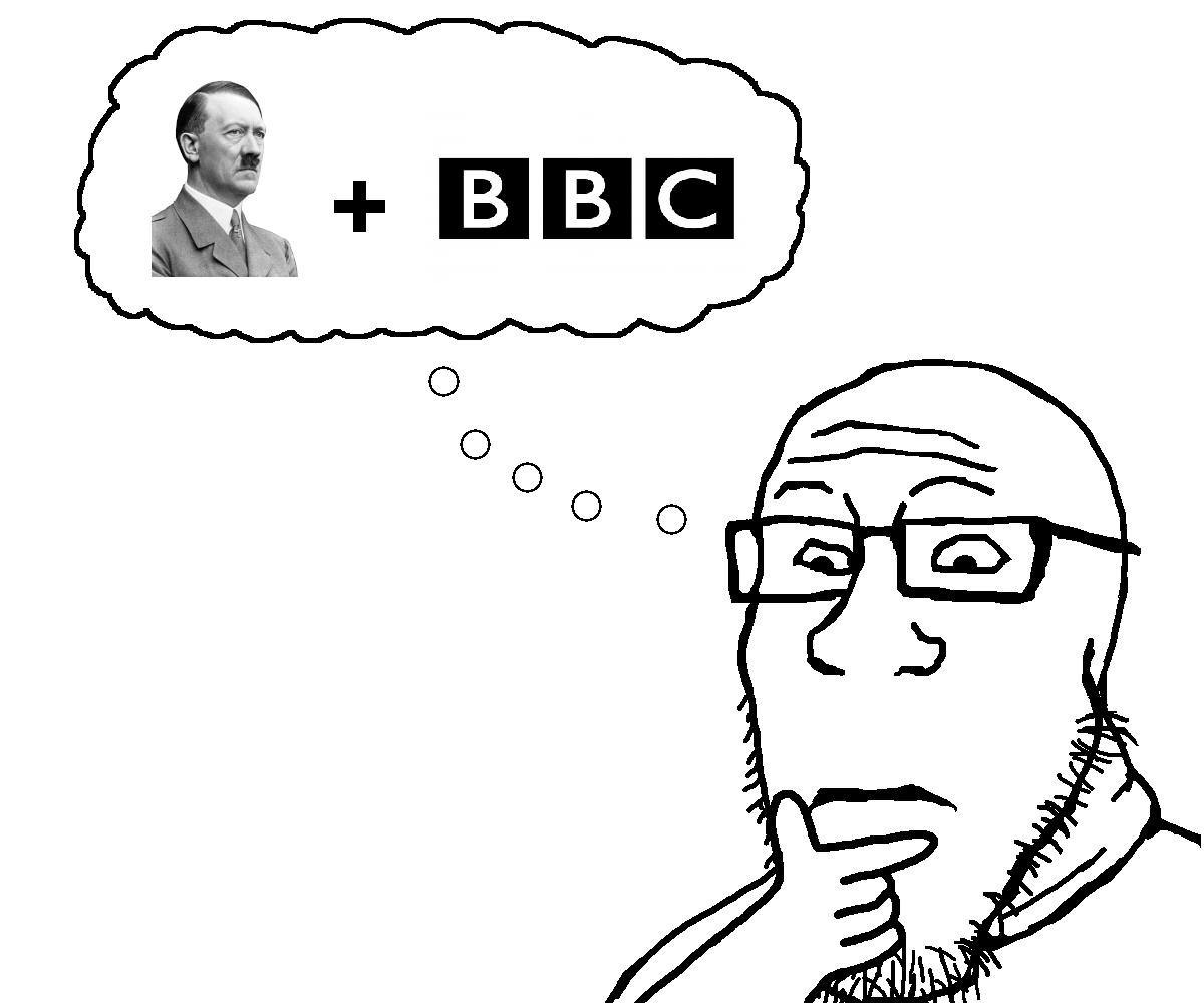 markiplier soyjak, neutralplier, threefourthsplier, adolf hitler, british broadcasting corporation, forehead lines, glasses, hands, hands on face, neutral
