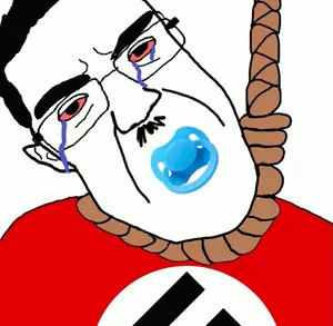 chudjak, patrick, animated, bloodshot eyes, clothes, crying, glasses, hair, hanging, mustache
