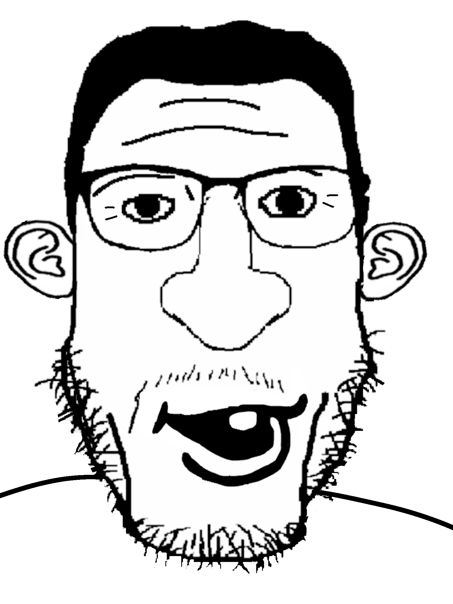 markiplier soyjak, vlodson, carbjak, fusionjaks, 1soyjak, big nose, black hair, ear, face, forehead lines