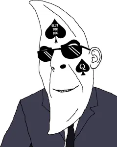 moonman, cobson, spadeson, spadeson, clothes, ear, glasses, necktie, queen of spades, schizophrenia