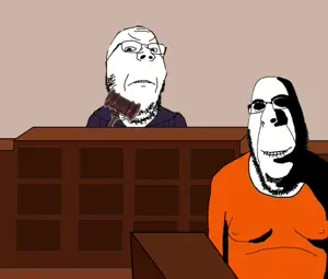 rapeson, cobson, gapejak, hornyson, rapeson, 2soyjaks, angry, animated, biting lip, clothes
