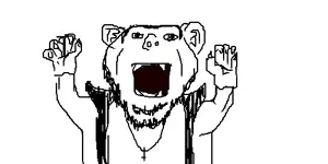 impish soyak ears, arm, clothes, dracula, ear, hands, hands up, necklace, oekaki, open mouth
