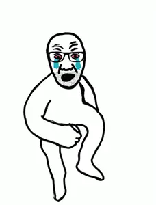 el perro rabioso, selfish little fuck, animated, arm, bloodshot eyes, crying, dance, glasses, hands, leg