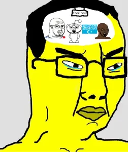 chudjak, snoojak2, soyak, duzjak, 4soyjaks, asian, black skin, crying, glasses, hair