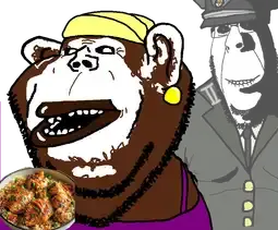 rapeson, cobson, impish soyak ears, hornyson, impish amerimutt, rapeson, africa, african, black hair, black skin