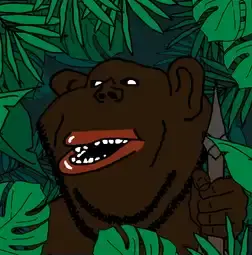 impish soyak ears, impish amerimutt, africa, african, black hair, black skin, hair, nigger, tnd