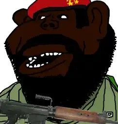 impish soyak ears, impish amerimutt, africa, african, black hair, black skin, hair, nigger, tnd