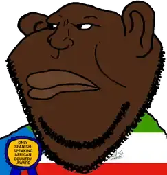 impish soyak ears, impish amerimutt, africa, african, black hair, black skin, hair, nigger, tnd