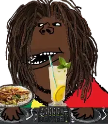 impish soyak ears, impish amerimutt, africa, african, black hair, black skin, hair, nigger, tnd