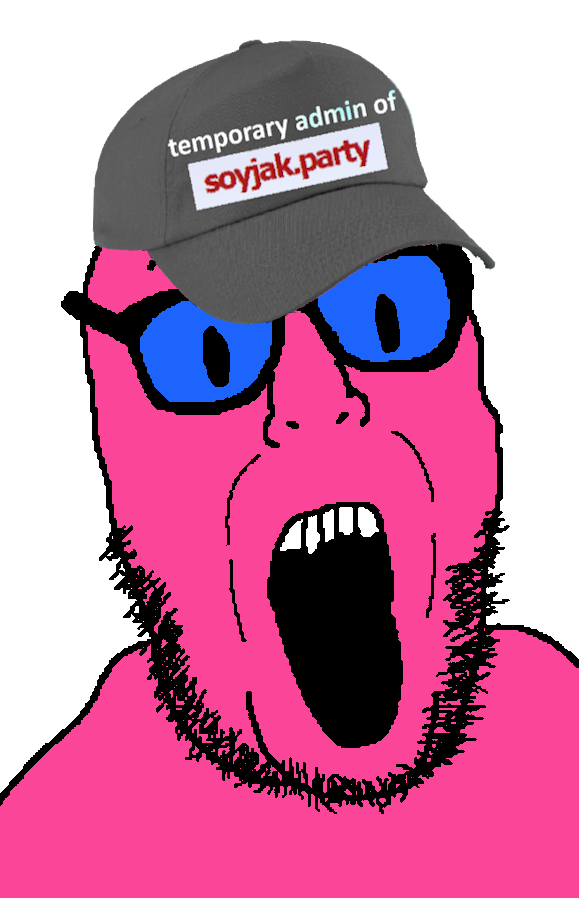 itsthejaket, unknown, 1soyjak, beard, clothes, forehead lines, front view, glasses, half body, hat