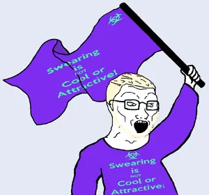 Swearing is not cool nor attractive soyak blond.png