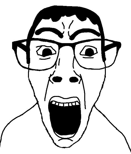 chudjak, dylanjak, dylanchud, chuddified soyjaks, 1soyjak, black hair, bushy eyebrows, chud, eyebrows, face
