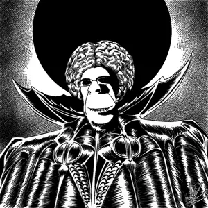 rapeson, cobson, hornyson, rapeson, anime, berserk, biting lip, brain, evil, glasses