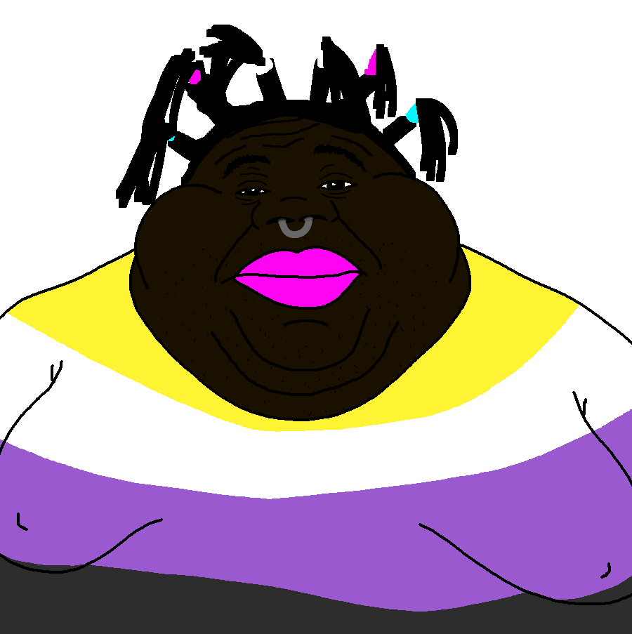 alicia, brandon, meximutt, branigger, fat alicia, 1soyjak, big lips, brown skin, bushy eyebrows, chin