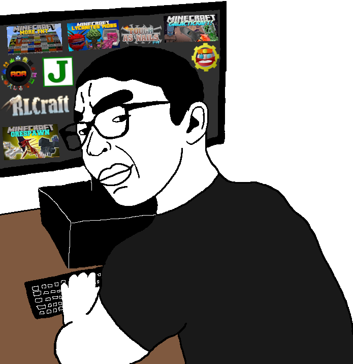 chudjak, zoomer on computer, chud on computer, 'toss, 1soyjak, advent of ascension, arm, black hair, black shirt, bushy eyebrows