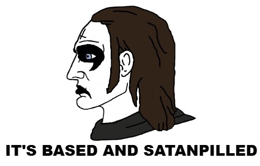 yes chad, it's based and christpilled, black metal, brown hair, chad, christian cross, christianity, corpse, death metal, hair
