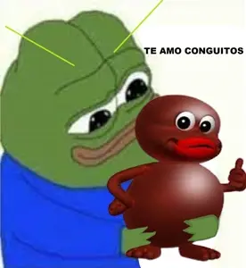 Conguitos and pepe hugging.jpeg