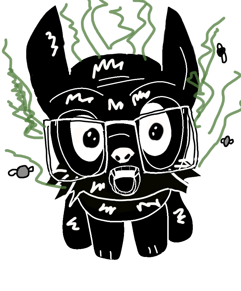 trixiejak, slopjak, 1soyjak, animal, big ears, big eyes, black skin, bug, bugs, cat