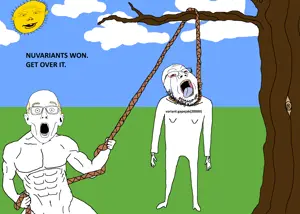 61543 - soybooru.com - grass lynching yellow_skin hanging ear drawn_background tree rope bernd stubble yellow full_body sun closed_mouth clothes open_mouth tongue noose template smug outdoors gapejak holding_rope holding_o.png