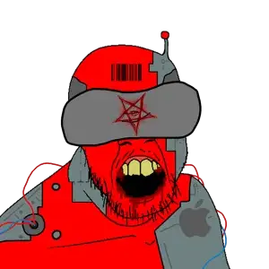 feraljak, antenna, apple (company), barcode, blood, cyborg, demon, drool, facebook, facial mark
