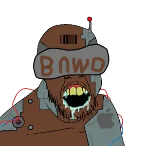 feraljak, antenna, apple (company), barcode, black skin, cyborg, drool, facebook, open mouth, soyjak