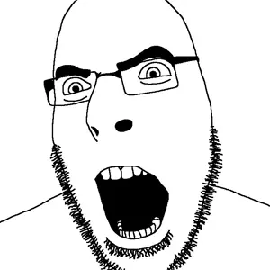 1025 - soybooru.com - stubble open_mouth teeth template thick_eyebrows white_background hair white_skin soyjak cobson genre_defining glasses looking_to_the_left angry the_lawnmower_man.jpg