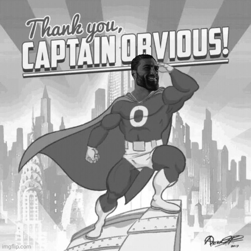 gigachad, beard, black and white, black hair, buff, captain obvious, city, gray skin, grayscale, hair