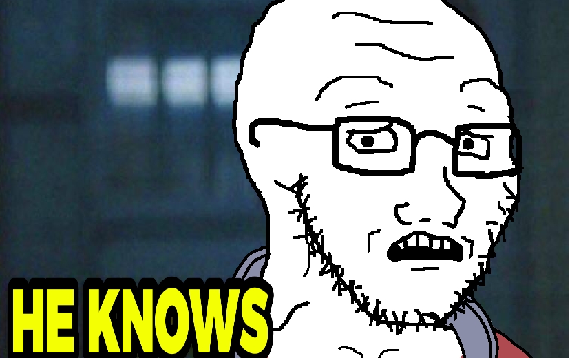 soyak, soyak (concerned), chain, collar, does he know, eyebrows, forehead lines, glasses, he doesnt know, he knows
