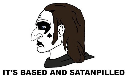 yes chad, it's based and christpilled, black metal, brown hair, chad, christian cross, christianity, corpse, death metal, hair