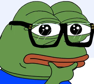 pepe, amphibian, animal, big lips, blue shirt, effects, emotion, expression, frog, green skin
