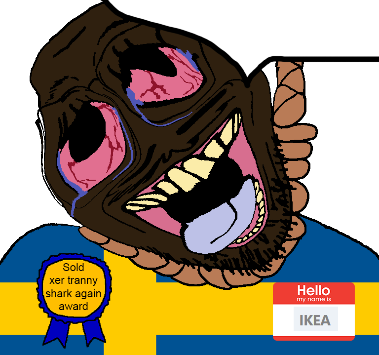 bernd, chudfaggot, hanging troonjak, troonjak, slopjak, ack, award, awards, bloodshot eyes, brown skin