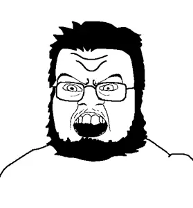 11517 - angry beard fat glasses newgrounds oneyplays soyjak spazkid template variant-corejak.png