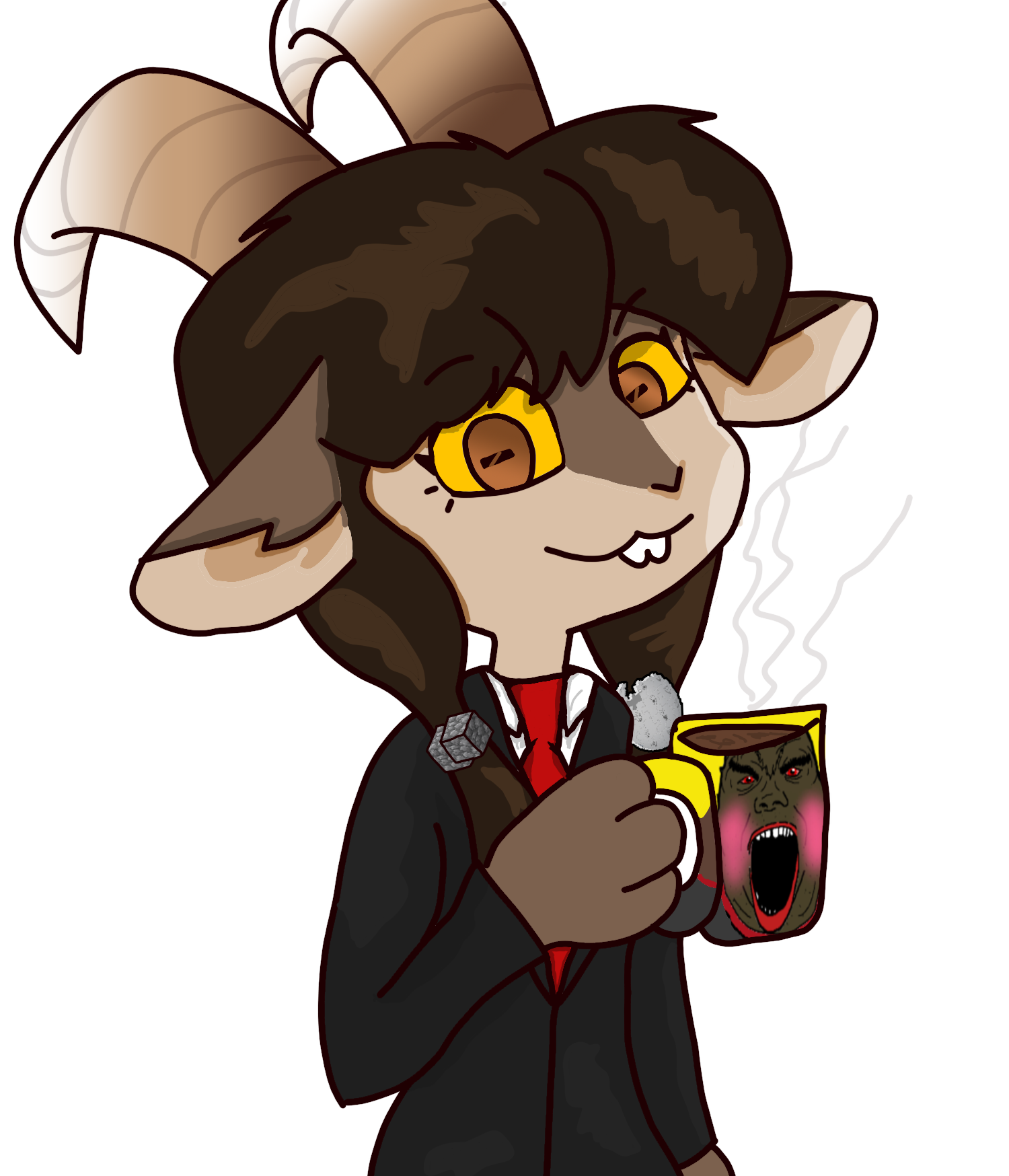 furcobble, alicia, hunky twink sex machine, hunky twink sex machine, clothes, female, foid brimstone, furry, furry female, goat